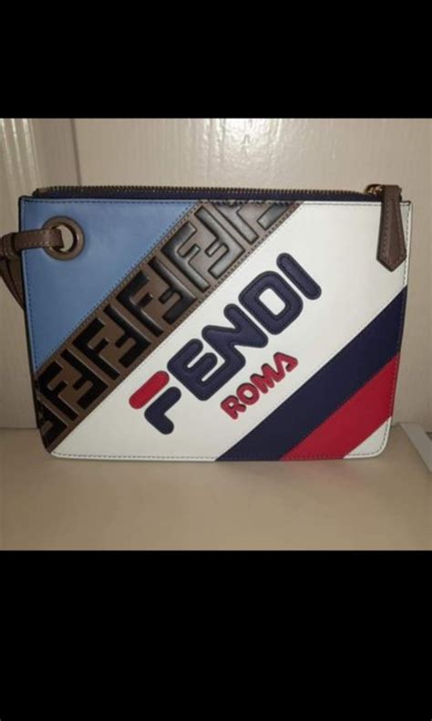 fendi fila clutch bag|Fendi clutch price.